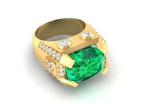 luxury diamond ring men 193 jewelry fashion accessories gold man woman women unisex design rings 3d print model - Mito3D