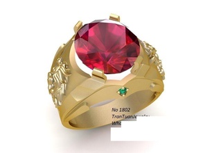 luxury diamond ring men 207 jewelry fashion accessories gold man woman women unisex design dragon rings 3d print model - Mito3D