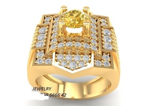 luxury diamond ring men 322 jewelry fashion accessories gold man design fengshui rings 3d print model - Mito3D