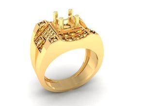 lusso diamante squillare uomini 323 gioielleria moda Accessori oro uomo donna donne unisex design feng shui anelli 3d print model - Mito3D