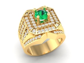 lusso diamante squillare uomini 325 gioielleria moda Accessori oro uomo donna donne unisex design feng shui anelli 3d print model - Mito3D