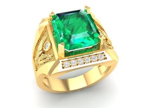 luxury diamond ring men 336 jewelry fashion accessories gold man woman women unisex design fengshui rings 3d print model - Mito3D