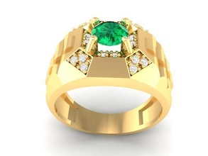 luxury diamond ring men 340 jewelry fashion accessories gold man woman women unisex design fengshui rings 3d print model - Mito3D