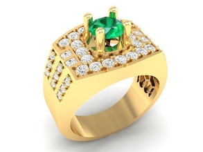 luxury diamond ring men 377 jewelry fashion accessories gold man woman women unisex design fengshui wedding rings 3d print model - Mito3D
