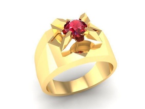 Luxus Diamant Ring Männer 378 Schmuck Mode Zubehör Gold Frau Frauen unisex Design Feng Shui 3d print model - Mito3D