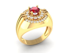 luxury diamond ring men 379 jewelry fashion accessories gold man woman women unisex design fengshui wedding rings 3d print model - Mito3D