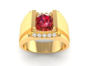 Luxus Diamant Ring Männer 382 Schmuck Mode Zubehör Gold Frau Frauen unisex Design Feng Shui Hochzeit Ringe 3d print model - Mito3D