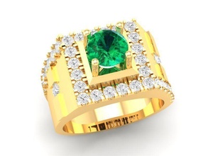 lusso diamante squillare uomini 383 gioielleria moda Accessori oro uomo donna donne unisex design feng shui anelli 3d print model - Mito3D
