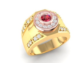 luxury diamond ring men 391 jewelry fashion accessories gold man woman women unisex design fengshui rings 3d print model - Mito3D