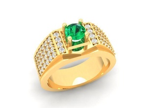 luxury diamond ring men 404 jewelry fashion accessories gold man woman women unisex design fengshui rings 3d print model - Mito3D