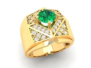 luxury diamond ring men 584 jewelry fashion accessories gold man woman women unisex design fengshui rings 3d print model - Mito3D