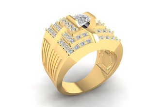 Luxus Diamant Ring Männer 588 Schmuck Mode Zubehör Gold Frau Frauen unisex Design Feng Shui Hochzeit Ringe 3d print model - Mito3D