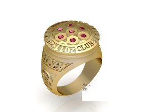 luxury diamond ring men 609 jewelry fashion accessories gold man woman women unisex design fengshui rings 3d print model - Mito3D