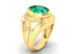 lusso diamante squillare spada uomini 405 gioielleria moda accessori oro uomo design feng shui anelli 3d print model - Mito3D