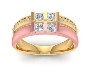luxo Coréia diamante senhora anel 3015 joalheria moda acessórios ouro mulher mulheres Projeto argolas 3d print model - Mito3D