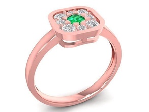 luxo Coréia diamante senhora anel 3017 joalheria moda acessórios ouro mulher mulheres Projeto argolas 3d print model - Mito3D