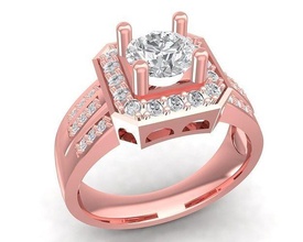 luxo Coréia diamante senhora anel 3120 joalheria moda acessórios ouro mulher mulheres Projeto argolas 3d print model - Mito3D