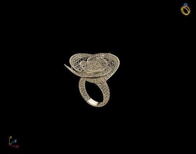 luxo anel electro fusion moda ouro imprimível jóia jóias noivado beleza arte solitário pronto roupa trabalhos Peru turco Itália 3d print model - Mito3D