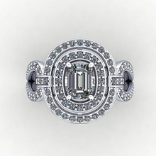 luxe bague bijoux illustration mode conception précieux style platine doigt anneaux 3d print model - Mito3D