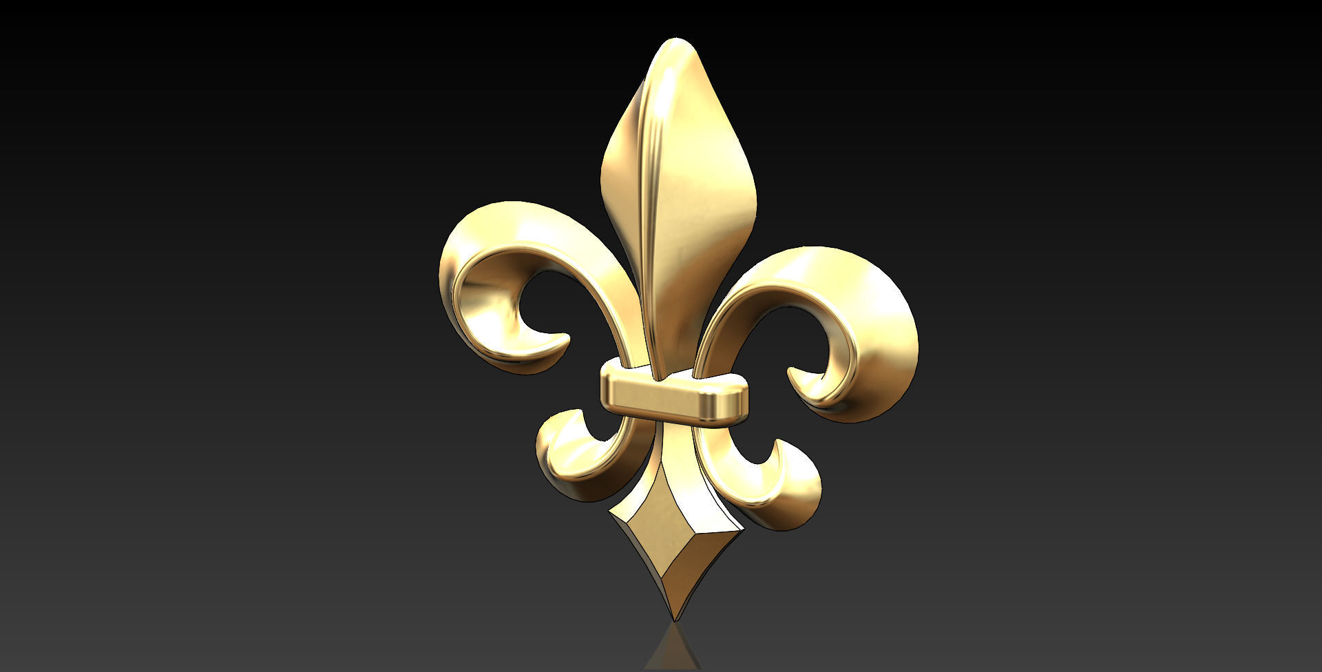 kraliyet zambak lys çiçek fleur takı yazdırılabilir kolye bilezik altın gümüş moda yüzük mücevher güzellik cad elmas lis 3D print model - Mito3D