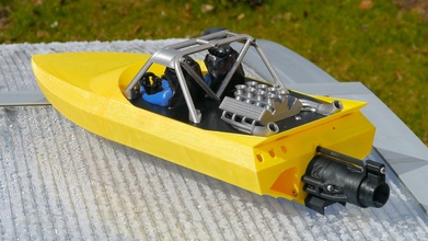 m jet sürat koşusu üst baskı 3d yazdırılabilir rc jetbot model tekne sürücü jetsprint su jeti hobi kendin yap basılı 3d print model - Mito3D