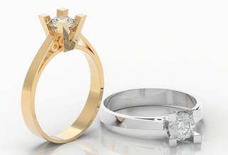 m1199015 engagement ring gold jewelry silver printable diamond jewel jewellery wedding gem fashion ruby sapphire rhino beauty emerald rings rhinoceros 3d print model - Mito3D
