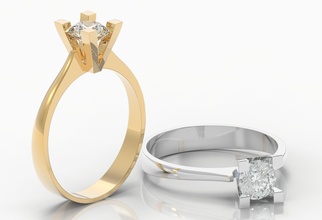 m1199020 engagement ring gold jewelry silver printable diamond jewel jewellery wedding gem fashion ruby sapphire rhino beauty emerald rings 3d print model - Mito3D