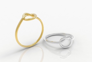m1498003 Ring Gold Silber druckbar Platin Schmuck Juwel Mode Finger Hochzeit Engagement Ringe 3d print model - Mito3D