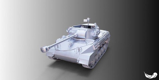 m18 hellcat serbatoio 3d modello fbx stl militare veicolo arma gioco Giochi pistola giocattoli 3d print model - Mito3D