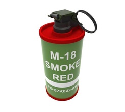 m18 smoke grenade army navy cosplay dummy 3d print 3dprint simulation prop costume military equipment printable hobby diy airsoft 3d print model - Mito3D