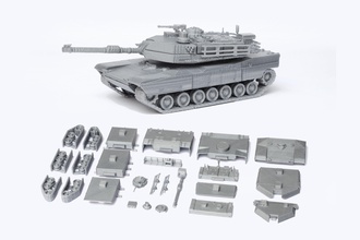 m1 abrams serbatoio dettagliata modello kit veicolo giochi giocattoli arma 3d print model - Mito3D