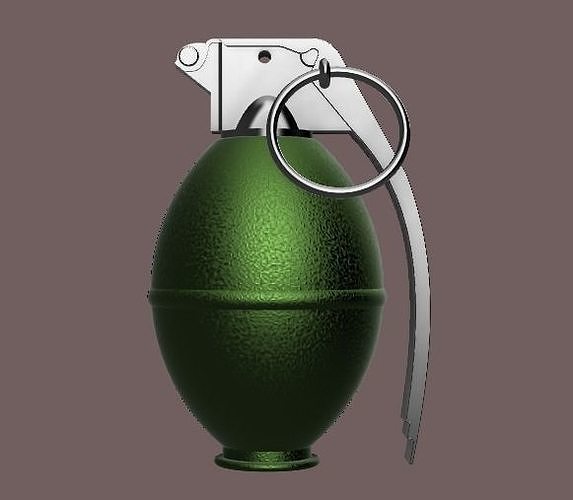 m26 grenade cosplay bomb 3d 3dmodel 3dprint decoration diy military games toys 3D print model - Mito3D