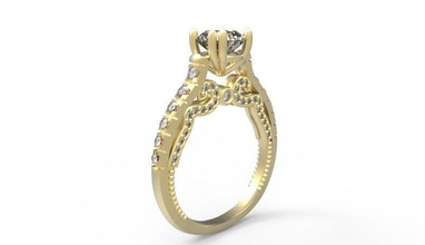 m2 ring 3d jewelery jewelry diamond precious jewel gold wedding free rings 3d print model - Mito3D
