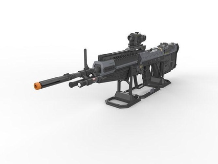 m392 aréola comercial imprimível stl brinquedo construir faça passatempo arma fogo canhão cosplay vídeo jogos odst mestre chefe alcance assalto rifle atirador dmr brinquedos 3d print model - Mito3D