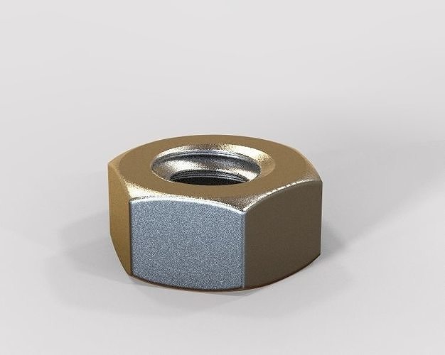 m5 hexadécimal écrou boulon vis outil mécanique équipement métal pièces hexagonal industriel Matériel ss machine fabrication loisir DIY 3D print model - Mito3D