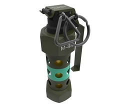 m84 flashbang bomba mano swat polizia esercito militare cosplay costume manichino puntello airsoft 3d 3dprint simulazione attrezzature stampabile passatempo fai 3d print model - Mito3D
