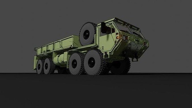 m997 hemtt oshkosh mlrs munición camión 3dprint ejército guerra juguete 3d mini miniatura vehículo modelo juegos militar juguetes 3d print model - Mito3D