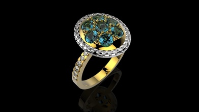 m anelli n71 oro argento anello diamante stampabile gioiello gioielli matrimonio di fidanzamento 3d print model - Mito3D