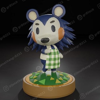 mabel - animal crossing amiibo nintendo games animalcrossing blathers village isabelle acnh switch figure miniatures game figurines toys 3d print model - Mito3D