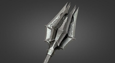 mace of sauron - lord rings lotr mordor gondor hobbit orc elf armor sword helmet shield knight cosplay zbrush sculpt games toys game accessories 3d print model - Mito3D