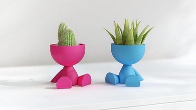 maceta moderna decoracion arte juguete conceptual interior moderno diseñando casa accesorios 3d print model - Mito3D