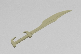 pala kılıç bıçak ağzı hayatta kalma mücadele Cutlass kalan pirzola hobi kendin yap el araçlar 3d print model - Mito3D