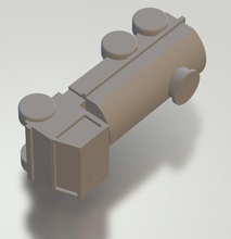 maschine steckbrett modell treibstoff lkw wagen mechanisch kunst 3d print model - Mito3D