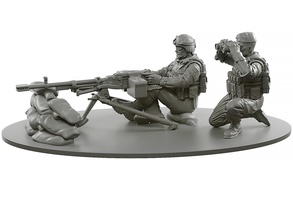 machine gun kord army military war man figure body infantry warrior soldier weapon scalemodel miniature games toys board 3d print model - Mito3D