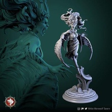 mad gallarta 75mm 32mm pre-supported vampire tabletop death bat undead corpse dnd female wargame ttprpg presupported 3dprinting sculpt pathfinder fantasy toys games board 3d print model - Mito3D