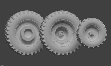 mad max gigahorse wheels games-toys wheel 3dmodel modelforprint games toys 3d print model - Mito3D