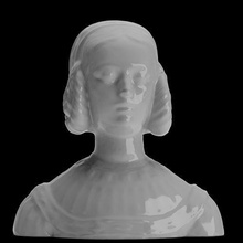 Madame sculpture fille tête 3dprint impression statue imprimable corps figure femme art santé homme marbre isolé OS anatomie blanc sculptures 3d print model - Mito3D