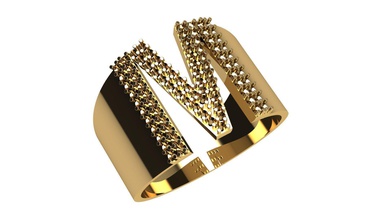 entworfen golden diamant ring tiffany stil juwel wertvoll engagement mode schmuck ringe druckbar tiffanyring 3dring 3dprint 3ddesign 3dmodel goldener 3d print model - Mito3D