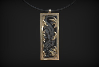 magerit puma takı kolye Gümüş altın yazdırılabilir platin parlak moda güzellik jewelrymagerit 3d print model - Mito3D