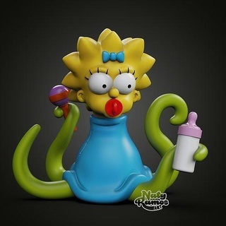 maggie extraterrestre simpson Simpsons mágico dibujos animados arte fan toon tv 3dprint 3dmodel Arte esculturas 3d print model - Mito3D